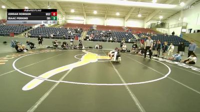100 lbs Round 1 (4 Team) - Isaac Perkins, Sanderson Wrestling Academy vs Jordan Robison, Westlake
