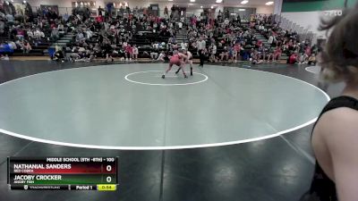 100 lbs Cons. Round 1 - Nathanial Sanders, Red Cobra vs Jacoby Crocker, Angry Fish