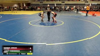 85 lbs Cons. Round 2 - Dominic Jordan, Shakopee vs Jarett Moenkedick, Hibbing