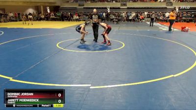 85 lbs Cons. Round 2 - Dominic Jordan, Shakopee vs Jarett Moenkedick, Hibbing