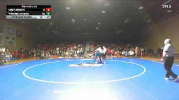 285 lbs 1st Place Match - Joey Duarte, Santa Ynez vs Samuel Ortega, R.F. Kennedy