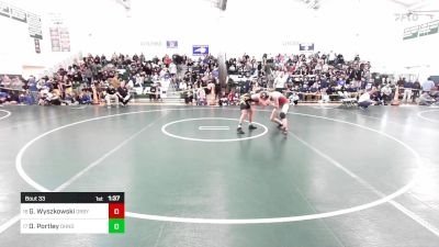 150 lbs Round Of 32 - Gabriel Wyszkowski, Derby/Oxford/Holy Cross vs Diego Portley, Daniel Hand