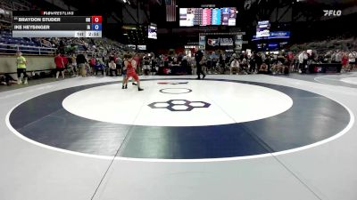113 lbs Cons. Sub-rd Of 16 - Braydon Studer, OH vs Ike Heysinger, IA