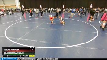 100 lbs Champ. Round 2 - Abigail Mendoza, TX vs Madison Nieuwenhuis, MI