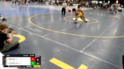 165 lbs Cons. Round 2 - Ivan Smith Jr., New Mexico Highlands vs Jackson Balmer, Briar Cliff (Iowa)