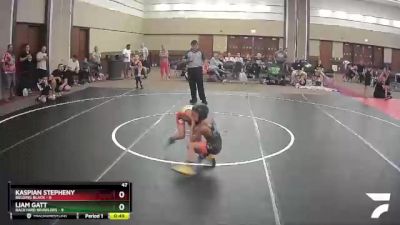 47 lbs Finals (8 Team) - Kaspian Stepheny, Belding Black vs Liam Gatt, Backyard Brawlers