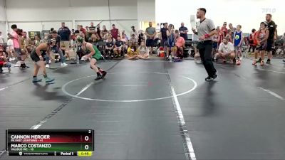 80 lbs Round 1 (6 Team) - Cannon Mercier, PA East Lightning vs Marco Costanzo, Validus WC