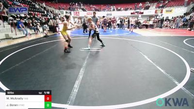 92 lbs Rr Rnd 3 - Malaki McAnally, Tiger Trained Wrestling vs Jacob Boren, Verdigris Youth Wrestling