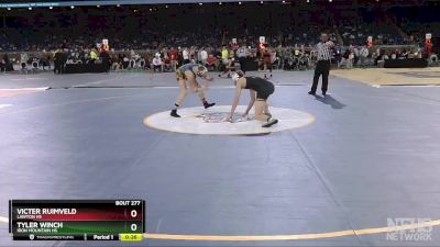 D4-126 lbs Cons. Round 2 - Tyler Winch, Iron Mountain HS vs Victer Ruimveld, Lawton HS