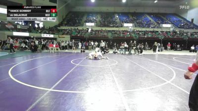 132 lbs Final - Vance Schmidt, Belton-Honea Path vs AJ DeLaCruz, West-Oak