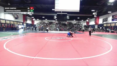 132 lbs Champ. Round 2 - Jonathan Madera, Chino vs Jesse Campau, Arlington