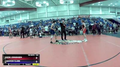 126 lbs Cons. Round 3 - Jaxon Jorgensen, IL vs Caedmon Clark, OH