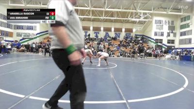 120 lbs 1st Place Match - Ava Ebrahimi, Poway vs Arabella Rascon, Central Union