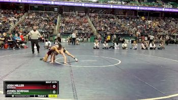 2A 120 lbs Quarterfinal - Josh Miller, Seaforth vs Ayden Norman, Surry Central