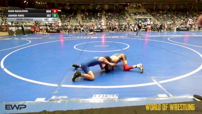 58 lbs Semifinal - Ivan Baulovic, Hobbs Elite vs Asher King, Sebolt Wrestling Academy