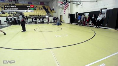 126 lbs Consolation - Blacey Reece, Grove JH Girls vs Kyleagh Lackey, Jay Junior High