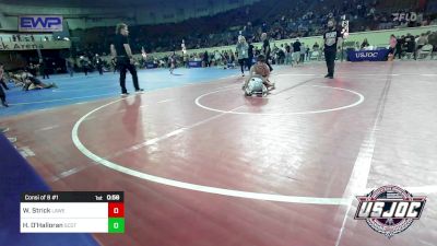 100 lbs Consi Of 8 #1 - Wyatt Strick, Lawrence Elite vs Henry O'Halloran, Scots Wrestling Club