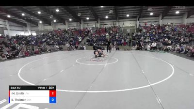 182 lbs 1st Place Match - Mahkyi Smith, Lone Peak High vs Bridger Thalman, Sanderson Wrestling Academy