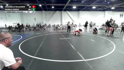 109 lbs Consi Of 8 #1 - Krisabella Villalobos, San Diego Move vs Isabella Garcia, NM Beast