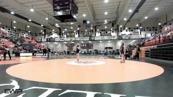145 lbs Quarterfinal - Audrey Davis, Wyandotte HS Girls vs Ricki Noll, Broken Arrow JH Girls