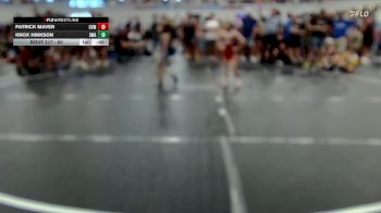 60 lbs Quarterfinal - Patrick Maver, Apex vs Knox Hinkson, Slate Wrestling Academy