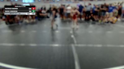 60 lbs Quarterfinal - Patrick Maver, Apex vs Knox Hinkson, Slate Wrestling Academy