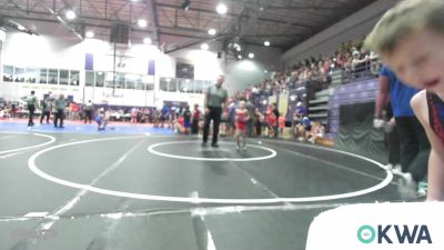49 lbs Quarterfinal - Eagan Luxton, Raw Wrestling Club vs Huxtyn Thompson, Bristow Elementary Wrestling Club