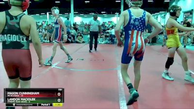 110 lbs Round 3 (4 Team) - Landon Maciolek, Xtreme Team White vs Mason Cunningham, PA Alliance