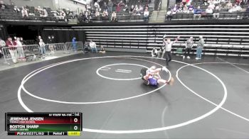 135 lbs Cons. Round 2 - Jeremiah Jensen, Tooele High School vs Boston Sharp, Green Canyon