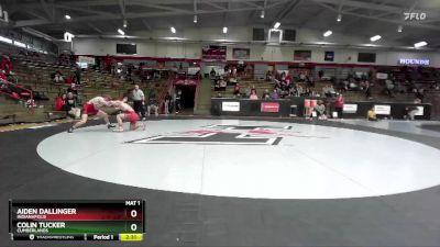 133 lbs Cons. Round 3 - Aiden Dallinger, Indianapolis vs Colin Tucker, Cumberlands