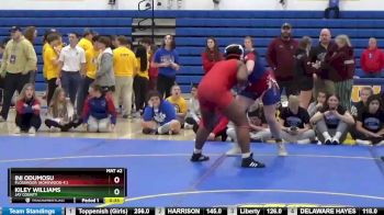 190 lbs Cons. Semi - Ini Odumosu, Flossmoor (Homewood-F.) vs Kiley Williams, Jay County