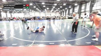 112 lbs Rr Rnd 2 - Dylan Frechett, TDWC Maniacs Grey - MS vs Greyson Cain, Claw & Conquer - MS