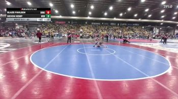 85 lbs Quarterfinal - Blaze Fahleen, Dakota Boyz Wrestling Club vs Devon Kemp, Windy City Wrestlers