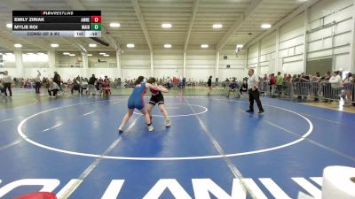 126 lbs Consi Of 8 #2 - Emily Ziriak, Amherst vs Mylie Roi, Maine Trappers WC