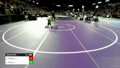 113 lbs Consi Of 16 #1 - Caleb McElroy, Bakersfield (CS) vs Jaydon Portis, Paradise (NS)