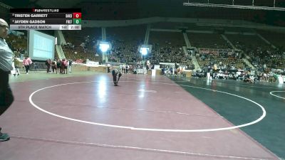 1A-4A 120 5th Place Match - Tristen Garrett, Saks Sr vs Jayden Gadson, Fultondale