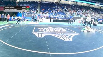 Girls-115 lbs Quarterfinal - Emma Kosza, Hartland (Girls) vs Krystin Nelson, LeRoy Pine River (Girls)