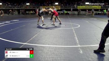 184 lbs Quarterfinal - Ben Liss, Rutgers WC vs Desmond Bowers, Grays Harbor