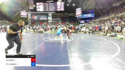 160 lbs Rnd Of 256 - Devone Bogue, New York vs Griffin Lundeen, Minnesota