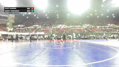 66 lbs Cons. Round 7 - Ryatt Hansen, Black Hills Wrestling Academy vs Henry Townsend, Meagher County Wrestling Club