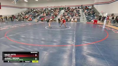 132 lbs Semifinal - Audrey Brown, San Antonio Churchill (Girls) vs Haley Pitts, Katy (Girls)