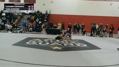 110 lbs Quarterfinal - Alexandra Tchekounova, Quincy vs Sara Schroder, Dubuque