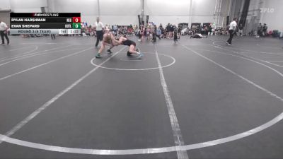 150 lbs Round 3 (6 Team) - Evan Shepard, Outlaws HS vs Dylan Harshman, New England Gold