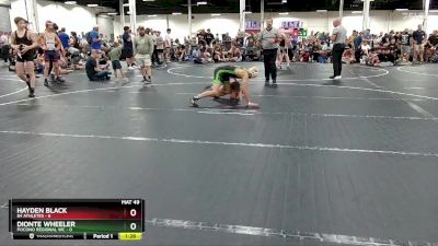 106 lbs Round 2 (8 Team) - Dionte Wheeler, Pocono Regional WC vs Hayden Black, 84 Athletes