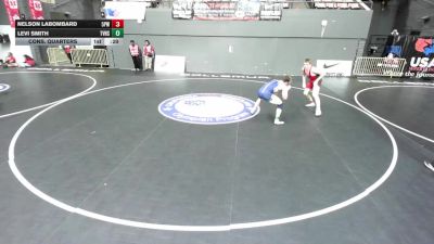 165 lbs Cons. Quarters - Nelson LaBombard, 5 Points Wrestling vs Levi Smith, Temecula Valley High School Wrestling