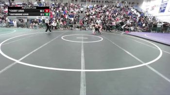 Girls 125 lbs Semifinal - Casey Azus, Willow Glen Girls vs Katherine Love, Saint Francis&nbsp;Girls