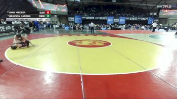 Boys 4A 132 lbs Cons. Round 4 - Grayson Hanson, Sumner vs John Kindler, Eastlake