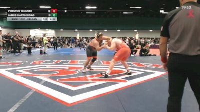 285 lbs Quarterfinal - Preston Wagner, NE vs James Hartleroad, IN