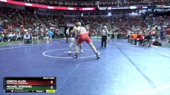 2A-285 lbs Cons. Round 2 - Michael Bormann, Wahlert, Dubuque vs Jordyn Allen, Assumption, Davenport