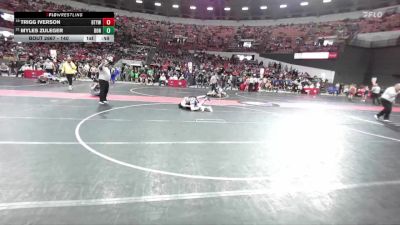 140 lbs Cons. Round 3 - Trigg Iverson, Blair Taylor Youth Wrestling vs Myles Zuleger, Bonduel